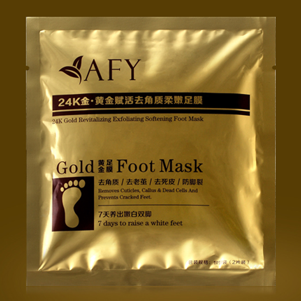 AFY Gold Foot Care Mask Membrane Nursing Set Corneous Dead Skin